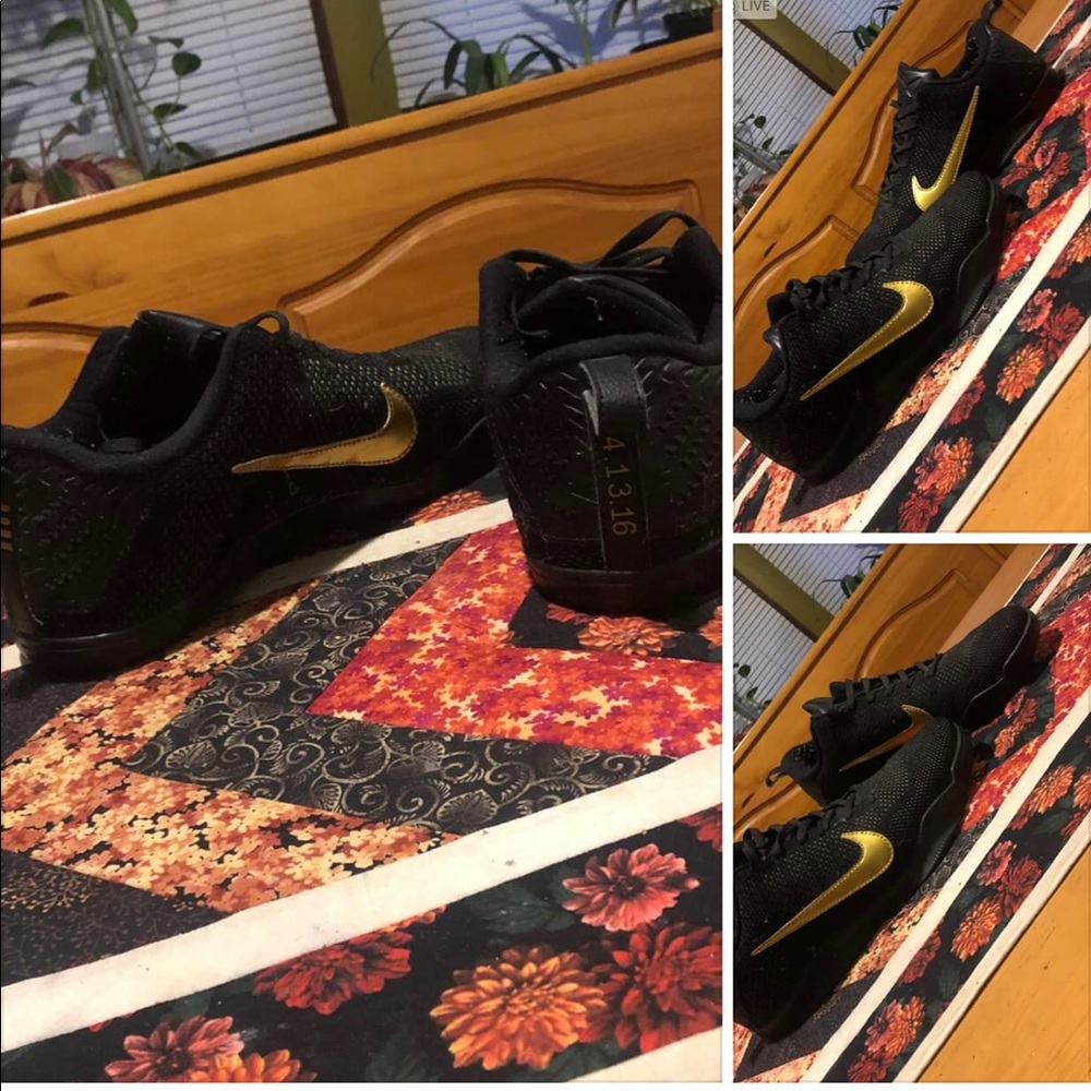Kobe 11 FTB elite Black and Gold low